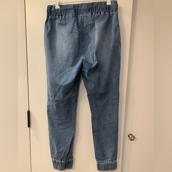 Vici Distressed Denim Joggers Small - Picture 9 of 10